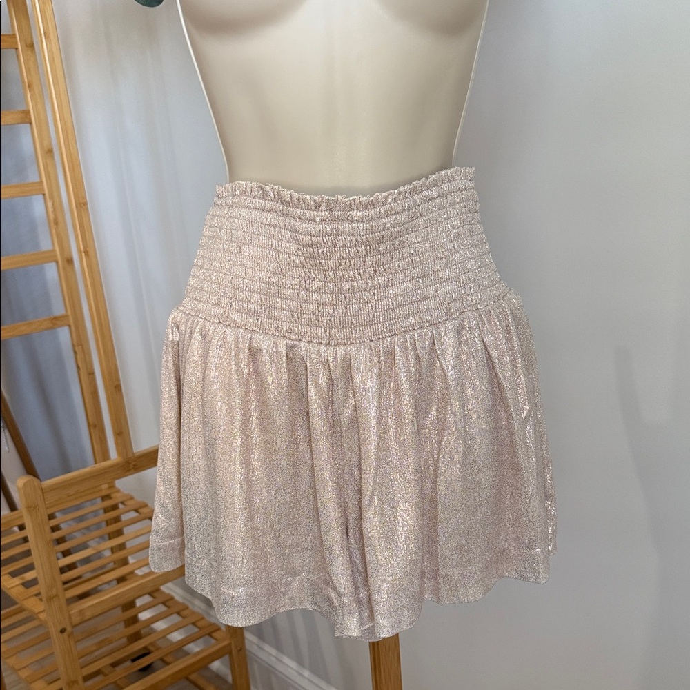 Shimmery Rose Gold Skort